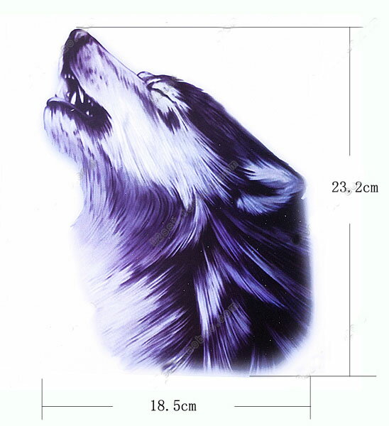 タトゥーシール【tt-340ウルフ/狼】防水防汗で長持ち!日本未発売 デザイン タトゥーシール 大きいサイズ (メール便配送) 海 タトゥシール tatoo 入...