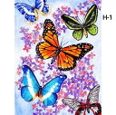 ダイヤモンドアート キット 絵画 蝶 花 花柄 5Dダイヤモンド 30x40cm キット 手作り DIY 工芸品 壁装飾減圧パズルダイヤモンド パズルクロスステ...