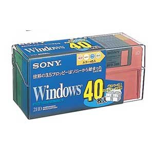 ◆商品名：SONY 40MF2HDQDVX DOS/V対応 2HD 3.5インチ フロッピー カラー：ブルー・グリーン・オレンジ・イエロー