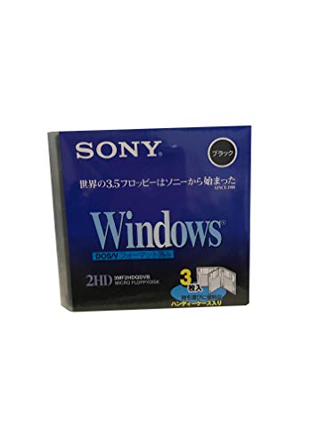 ◆商品名：ソニー DOS/V 3枚パック [3MF2HDQDVB] 商品の説明 ソニー 3枚ハンディーケース入り3.5型フロッピーディスク。チリやホコリや静電気をよせつけない無帯電ステンレスシャッター採用。便利なハンディケース入り。