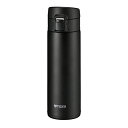 タイガー魔法瓶(TIGER) 水筒 480ml マグボトル ワンタッチ 軽量 ステンレスボトル 真空断熱 保温保冷 ブラック MKA-K048KK