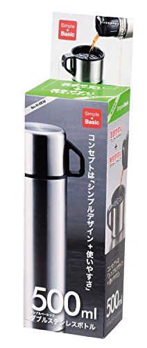 パール金属 水筒 500ml ダブル ステンレス ボトル スタイルベーシック H-6826