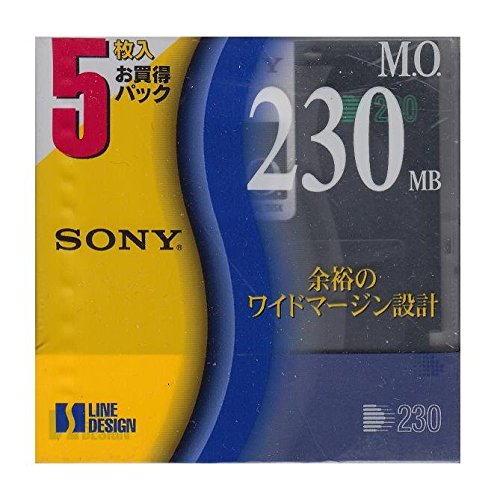 3.5インチ　230MB MOメディア 5枚パッ