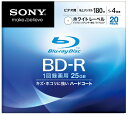 SONY ブルーレイディスク ビデオ用BD-R 追記型 片面1層25GB 4倍速 プリンタブル 20枚P 20BNR1VCPS4