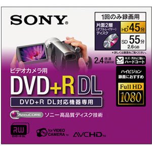 SONY ^p8cmЖ2w DLΉ DVD+R(W55) 3 3DPR55DL