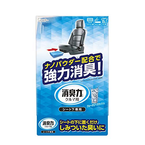 エステー クルマの消臭力 シート下専用 消臭芳香剤 車用 ウォータリースカッシュの香り 300g K-62