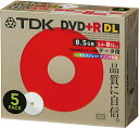TDK DVD+R 片面2層(8.5GB) 2.4~8倍速 インクジェットプリンタ対応(ホワイト) 10mmケース入り 5枚 D+R85PWB5S