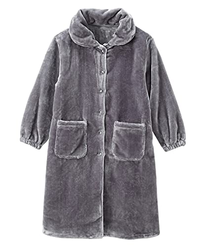 [ニッセン] ルーム ワンピース ガウン 着る毛布 パジャマ ルームウェア 毛布屋さんが作った あったか もこもこ レディース 冬