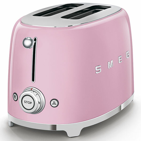 トースター スメッグSMEG ポップアップトースター ピンクTSF01PKJP おしゃれ デザイン家電 スタイリッシュ イタリア キッチン家電 かわいい インテリア レトロ ポップアップ パン焼き トースター パン焼き機 パン焼き器