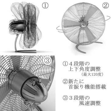 サーキュレーター おしゃれ 【送料無料】 レトロ かわいい 首振り 扇風機 大型 Stadler Form チャーリースイングファン フロア ステンレス モダン スタイリッシュ チャーリーファン スタドラーフォーム メタリック シルバー 省エネ