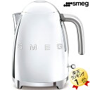 おしゃれケトル あす楽 スメッグSMEG 電気ケトル KLF03SSJP シルバー 大容量 1.7L ケトル コードレスケトル おしゃれ デザイン家電 かわいい 湯沸かしケトル 湯沸かしポット 湯沸かし器 湯沸し器 メタリック クローム メタル ステンレス 送料無料