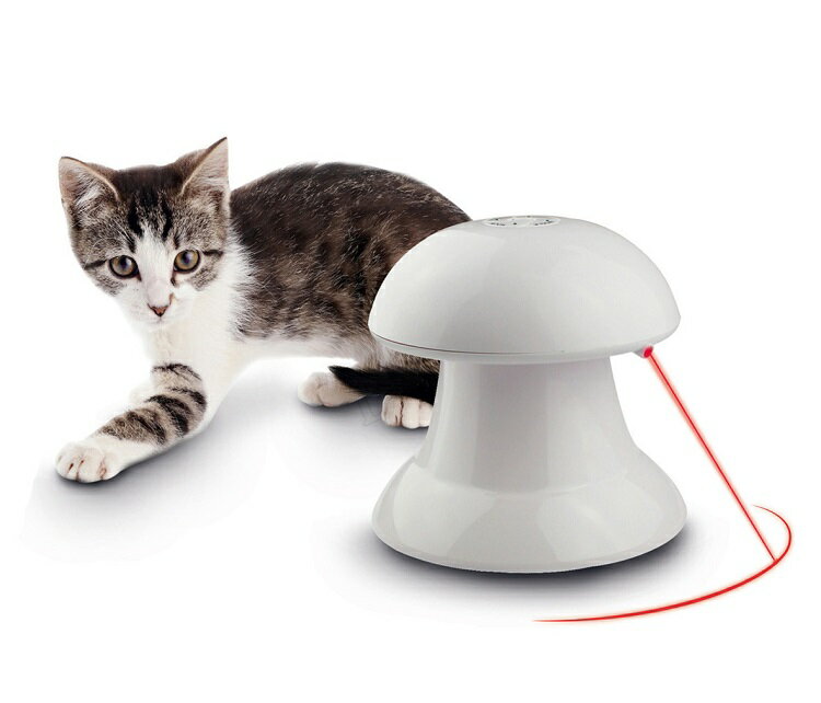 【改良版】猫 おもちゃ 猫用光るおもちゃ 自動的に回転できる LEDポインター & 猫じゃらし 切り替え可能 充電式 スピード調整 トレーニング ペット用品・ペットグッズ 猫用品 おもちゃ[Civil Life] 母の日 早割 花以外