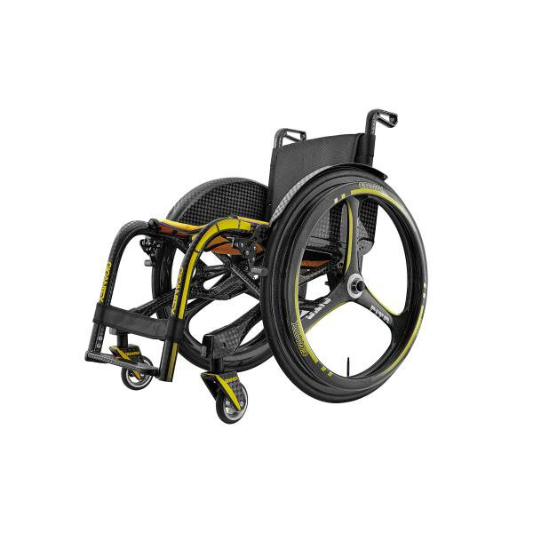 車椅子　GIGANTEX社　カーボン　折り畳み式　車椅子　MF012+WH277(ホイール24インチ）