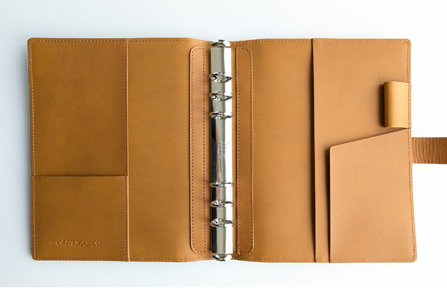 C&L TRASCO ≪Fuagoシリーズ≫ システム手帳 A5サイズ (内径20mmリング) 本革 日本製 メンズ レディース おしゃれ 名入れ ビジネス ク...