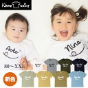 名入れTシャツ 送料無料 プレゼント ラッピング無料 tシャツ 男の子 女の子 出産祝い 誕生 出産 子供 キッズ ベビー トップス お名前 名前入り ギフト シンプル ワンポイント かわいい スマイル 運動会 体育大会 大人 親子コーデ お揃い 44