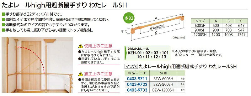 樂天商城 - リフォーム商品 マツ六 わたレール900SH 遮断機式 BZW-900SH DIY　リフォーム