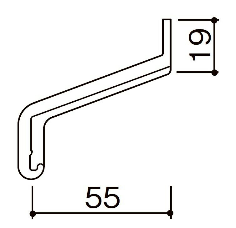 エンドキャップB / 出幅55mm用 入数：50個 製品色：ホワイト A8X35(50) LIXIL リクシル TOSTEM トステム