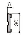 廻り縁 / スマート 定尺:4,000mm ■-5050-MBJB 入数:4 リノバ 造作材 LIXIL リクシル TOSTEM トステム