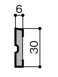 廻り縁 / スマート 定尺：4,000mm ■-5050-MBJB 入数：4 リノバ 造作材 LIXIL リクシル TOSTEM トステム