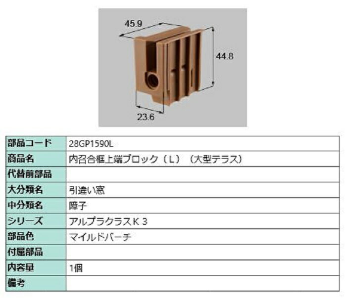⾤ھü֥å(緿ƥ饹) / L ʿޥɥС 28GP1590L    LIXIL ꥯ TOSTEM ȥƥ