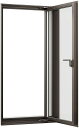 防火戸FG-A 縦すべり出し窓 カムラッチハンドル Low-E複層ガラス / 網入り仕様 02309 W:275mm × H:970mm LIXIL リクシル ...