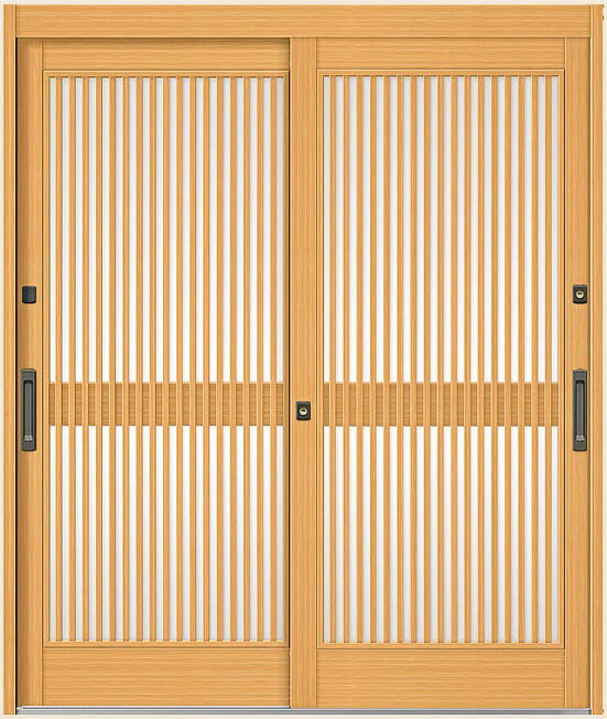 花伝 K6 70型 千本格子 2枚建 内付枠 ランマなし 16419 玄関 引き戸 LIXIL リクシル TOSTEM トステム