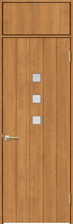 ラシッサS ランマ付ドア / ノンケーシング枠 鍵付き仕様 デザイン：LHC 特注 W：597～957mm × H：2,431～2,500mm LIXIL リクシル TOSTEM トステム