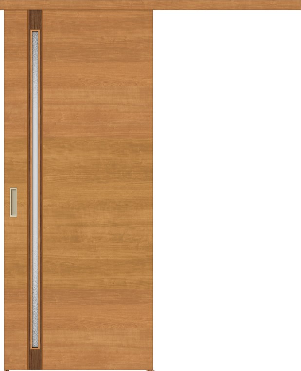 ラシッサS アウトセットタイプ方式 片引戸_標準タイプ / 枠納まり：入隅 鍵付き仕様 デザイン：LGF 特注 W：1,092～1,992mm × H：1,757～2,437mm LIXIL TOSTEM