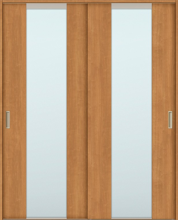 ラシッサS Vレール方式_引違戸2枚建 / ノンケーシング枠 鍵なし仕様 デザイン：LGN 特注 W：1,188〜1,992mm × H：1,728〜2,425mm LIXIL TOSTEM