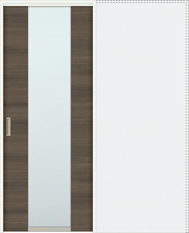 特注サイズ ラシッサD ラテオ 上吊引戸 引込み戸標準 ALUHK-LGN 錠付 W：1188-1992mm × H：1750-2425mm ノンケーシング / ケーシング