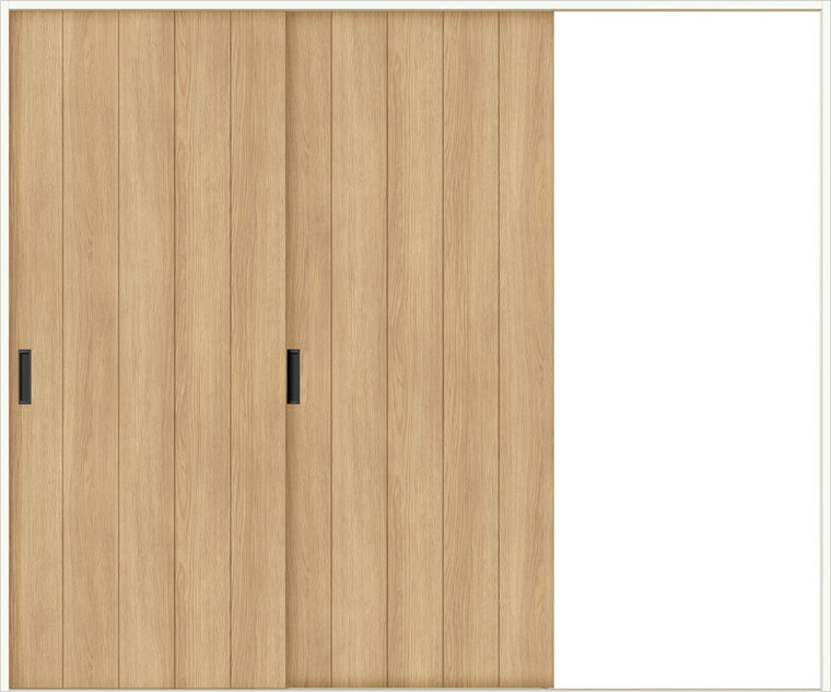 ラシッサDノースフォレスト 室内引戸Vレール方式 片引戸2枚建 ANKD-LBB 錠なし 2420 W：2,432mm × H：2,023mm ノンケーシング/ケーシング LIXIL TOSTEM