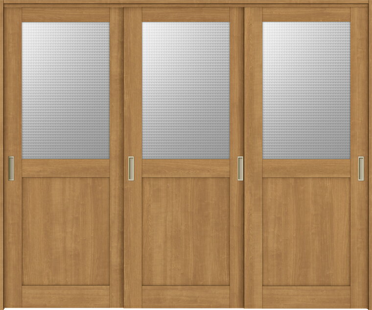 ラシッサS 室内引戸 間仕切り 上吊引戸 引違い戸 3枚建て ASMHT-LGH 錠無し 2420 W：2,432mm × H：2,023mm ノンケーシング / ケーシング LIXIL TOSTEM