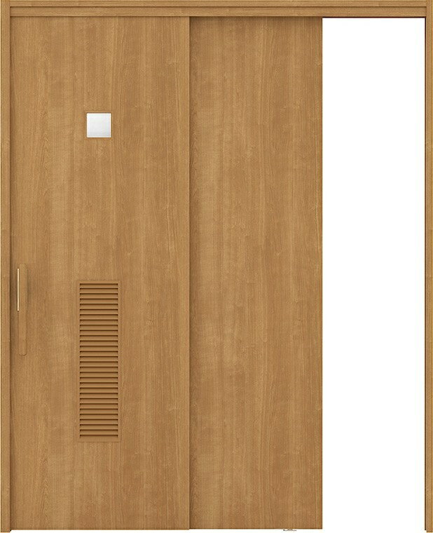 ラシッサUD 上吊連動引戸 片引戸2枚建て 木質面材 / Wソフトモーション仕様 鍵なし ERKDWM-HYG 1620 W..