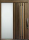 エルムーブ2 片袖 L12型 木目調 システムキー / リニアスライド仕様 呼称:187 W:1,870mm × H:2,288mm スライディングドア LIX...