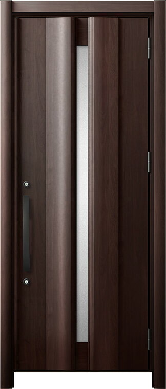 リシェント 玄関ドア3 断熱仕様 / 非防火 K4 G12型 木目調 片開き 特注サイズ W：764～977mm × H：1,739～2,439mm カバー工法 LIXIL TOSTEM