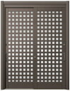 リシェント玄関引戸2 2枚建てランマなし SG仕様 S57型 アルミ色 CAZASキータイプ 特注サイズ W:1,195〜2,604mm × H:2,005〜2...