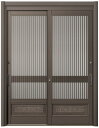 リシェント玄関引戸2 2枚建てランマなし SG仕様 S60型 アルミ色 CAZASキータイプ 特注サイズ W:1,195〜2,034mm × H:2,005〜2...