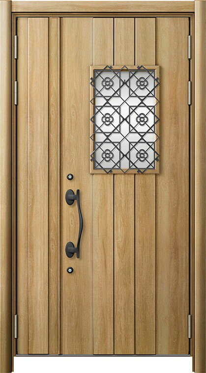 リシェント 玄関ドア3 高断熱仕様 / 非防火 45N型 木目調 親子 特注サイズ W：1,153～1,361mm × H：1,841～2,356mm カバー工法 LIXIL TOSTEM