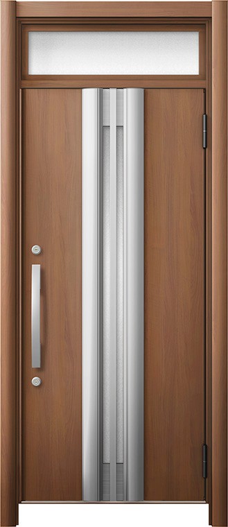 リシェント 玄関ドア3 高断熱仕様 / 非防火 13N型 木目調 片開きランマ付き 特注サイズ W：764～943mm ..