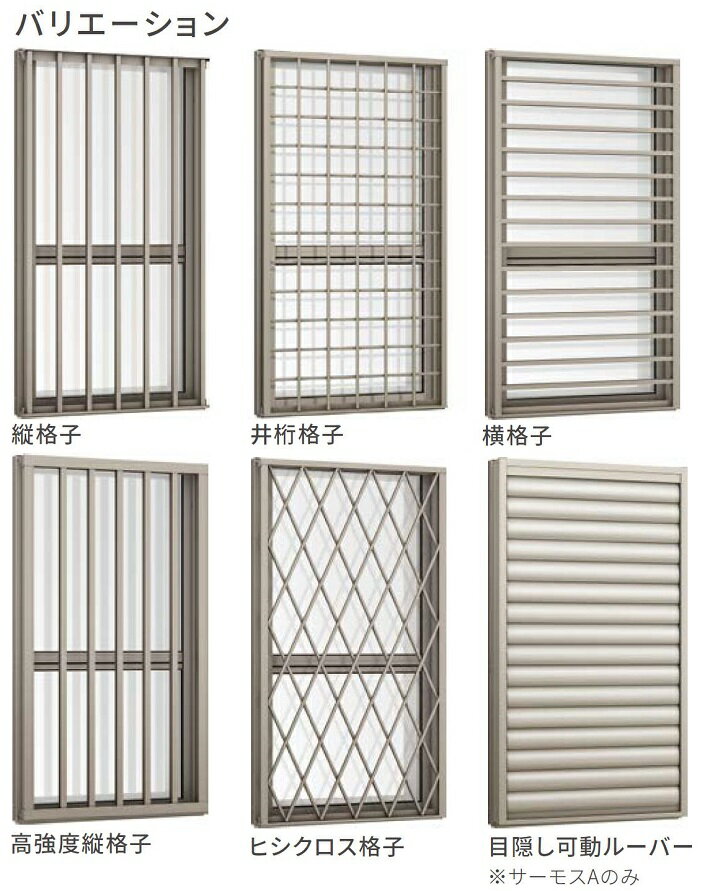 【楽天市場】サーモスA 面格子付上げ下げ窓FS 一般複層ガラス仕様 03609 W：405mm × H：970mm LIXIL リクシル