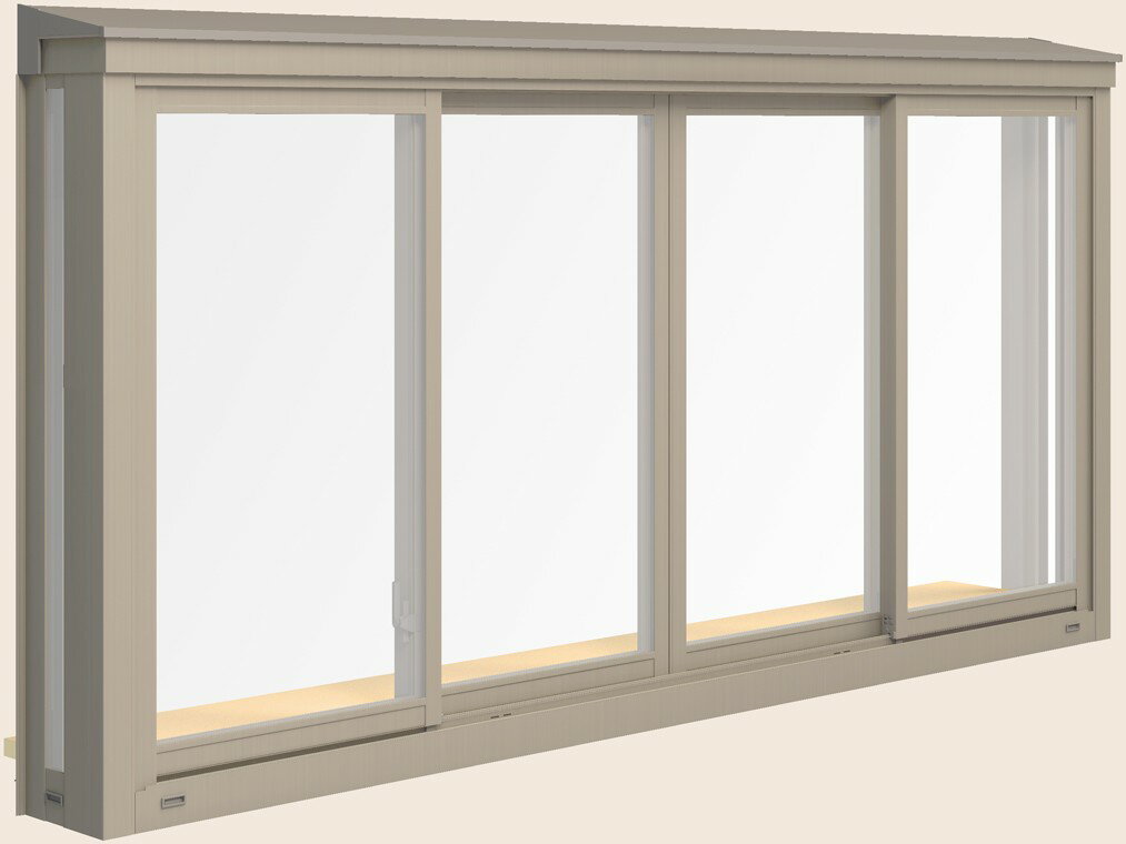 居室用出窓 LL220型 サーモスLタイプ 一般複層ガラス / アルミスペーサー仕様 25609 W：2,600mm × H：970mm LIXIL リクシル TOSTEM トステム