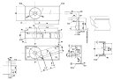 フラット枠用ピポッドヒンジカバー アヴァントス用 片開き 片袖 両袖 / 右用 D13Z1221R 交換用 部品 LIXIL リクシル TOSTEM トステム