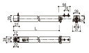 引戸クローザー L:790mm / 1個入り HH-2K-15520-790 交換用 部品 YKK AP