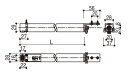 引戸クローザー L:930mm / 1個入り HH-2K-15520-930 交換用 部品 YKK AP