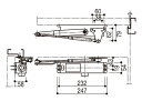 ドアクローザ / 1個入り HH-2K-15914 交換用 部品 YKK AP