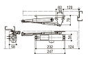 ドアクローザ / 1個入り HH-2K-15914-M5 交換用 部品 YKK AP