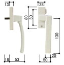グレモンハンドル / 1セット入り HH-2K-31735 / HH-2K-31736 交換用 部品 YKK AP