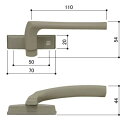カムラッチハンドル / 1セット入り HH-2K-34496 交換用 部品 YKK AP