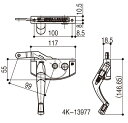 オペレーターハンドル / 1個入り HH-4K-13977 交換用 部品 YKK AP