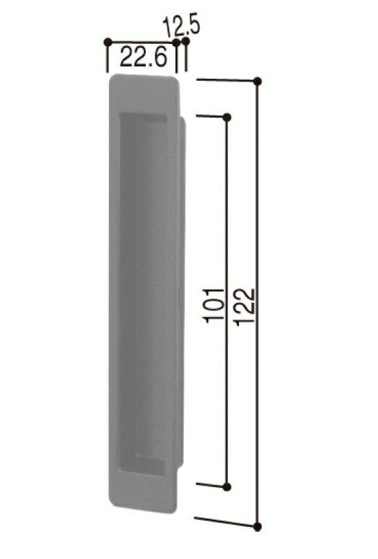 引手(引違い用) / 1個入り HH-K-36382 交換用 部品 YKK AP